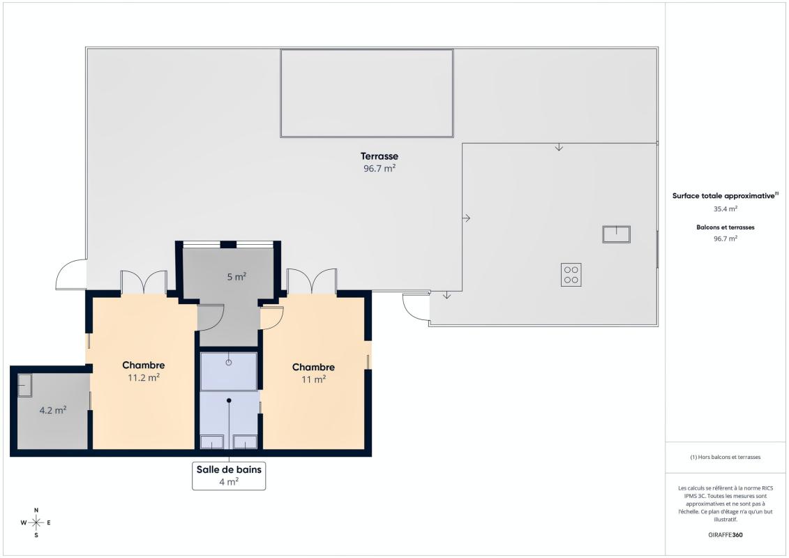 44.Location Villa piscine Deshaies Guadeloupe_Plan Villa vue mer